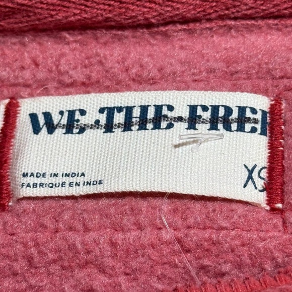 Free People We The Free Wallace Pullover  XS NWOT Red - Picture 9 of 14